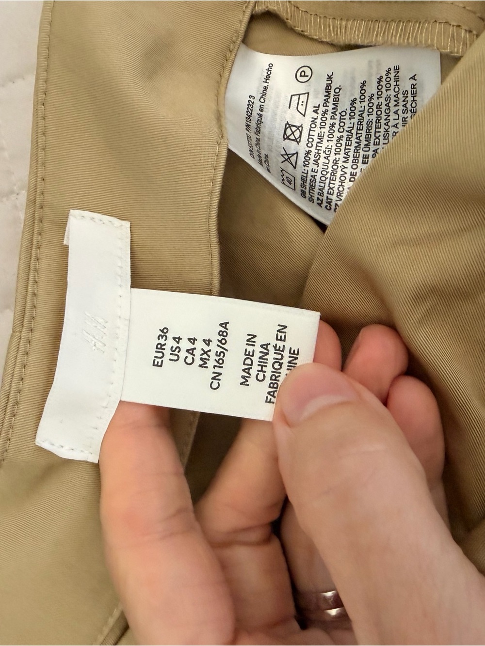 H&M Tan Knot-Detail Mini Skirt - Picture 5 of 7